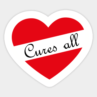 Love Cures All Sticker